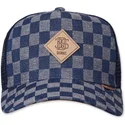 siltovka-zaoblena-modra-snapback-hft-denim-check-djinns