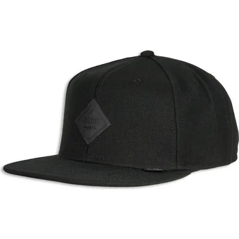 Schwarze flache Snapback-Kappe Monochrome von Djinns