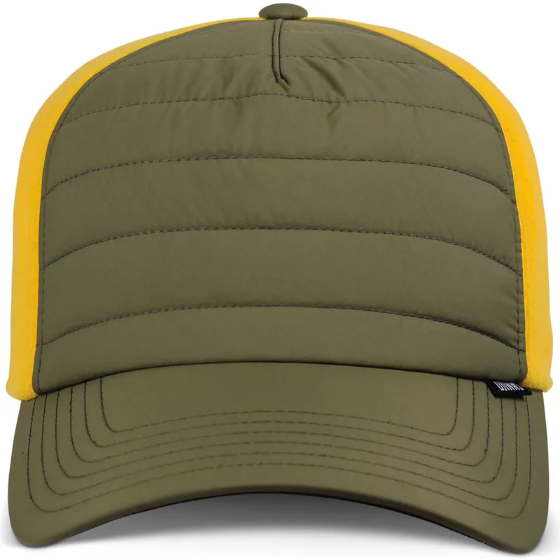 siltovka-zaoblena-zelena-snapback-hft-puffy-nylon-djinns