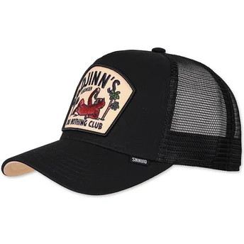 Cap zaoblená black snapback Djinns