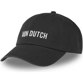 Von Dutch Curved Brim DC B Black Adjustable Cap