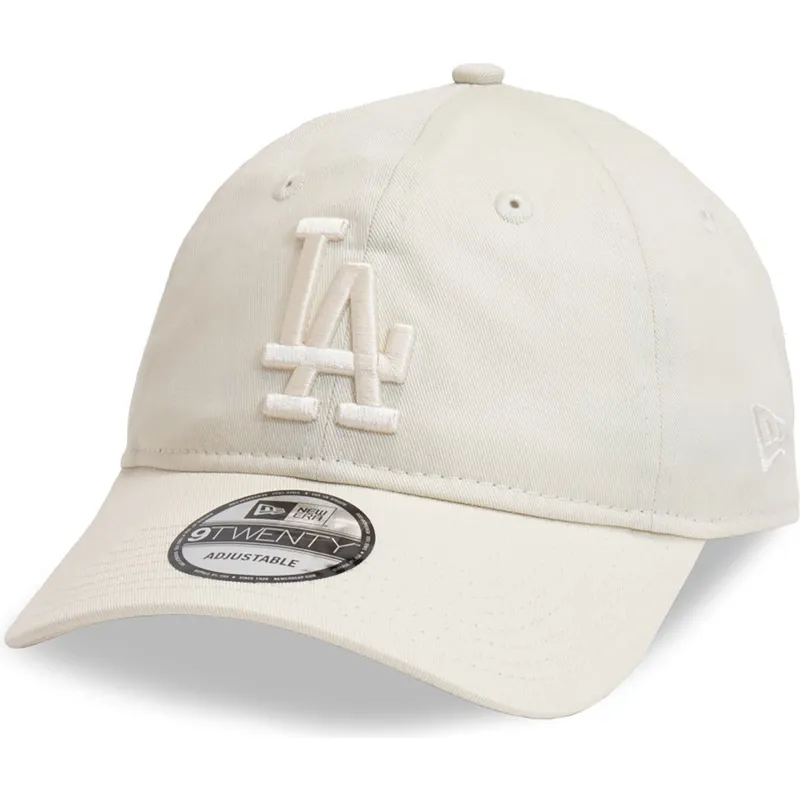 cap-zaoblena-beige-adjustable-strap-9twenty-league-essential-los-angeles-dodgers-mlb-new-era