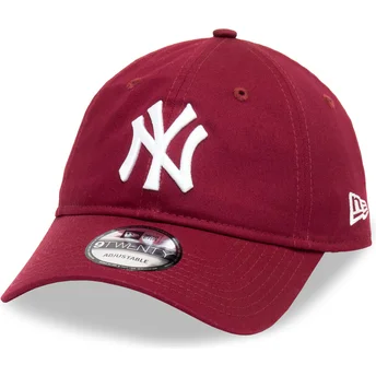 Dunkelrote verstellbare Curved Cap 9TWENTY League...