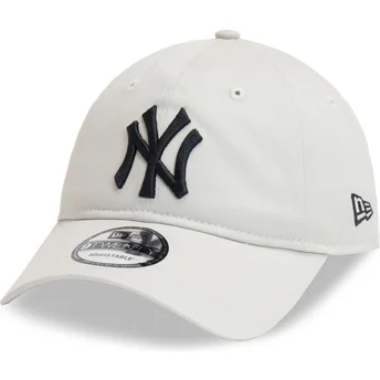 Cap zaoblená beige adjustable strap negro 9TWENTY League Essential New York Yankees MLB New Era