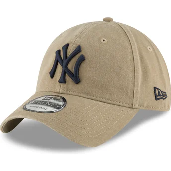 Cap zaoblená brown adjustable strap claro 9TWENTY Core Classic New York Yankees MLB New Era