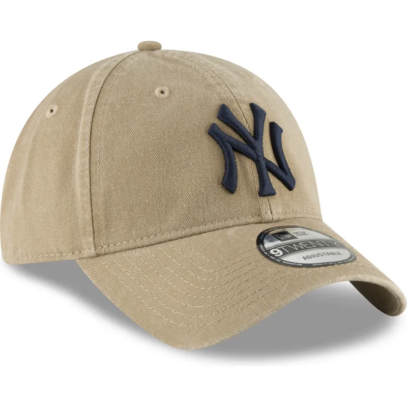 cap-zaoblena-brown-adjustable-strap-claro-9twenty-core-classic-new-york-yankees-mlb-new-era