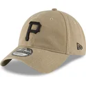 cap-zaoblena-brown-adjustable-strap-claro-negro-9twenty-core-classic-pittsburgh-pirates-mlb-new-era