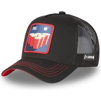 Šiltovka zaoblená čierna snapback BE1 Beer Pong Koktaily Capslab