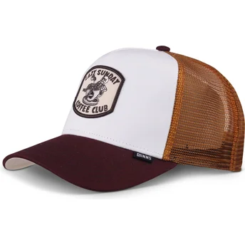 Šiltovky zaoblená kamionista viacfarebná snapback , marrón Coffee Club HFT Djinns