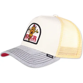 Šiltovky zaoblená kamionista biely snapback Food Beer Coffee HFT Djinns