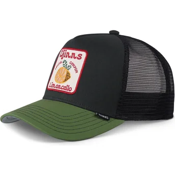 Cap zaoblená black snapback Djinns