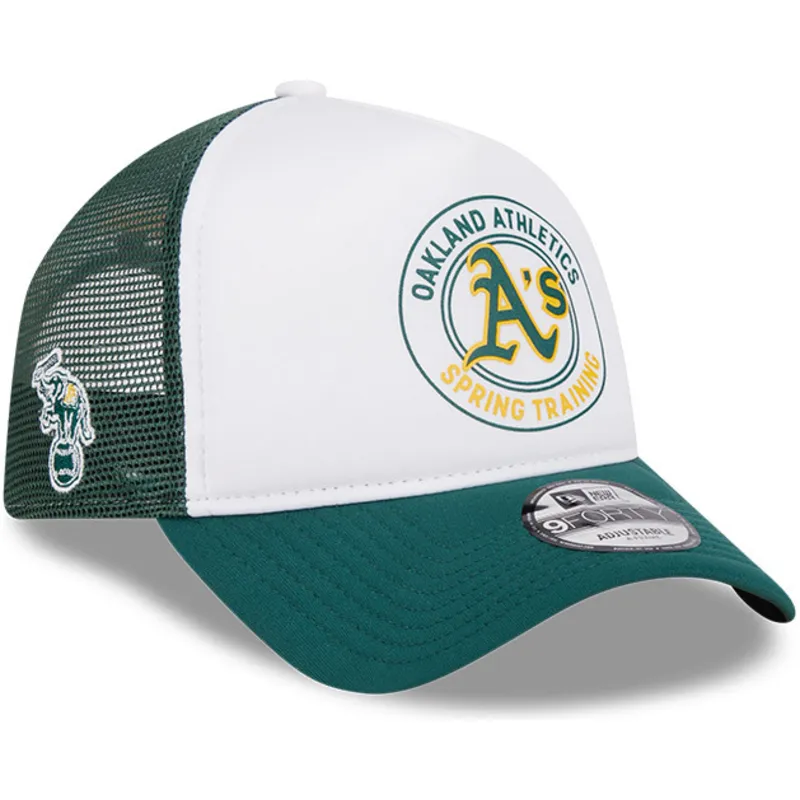 siltovka-zaoblena-zelena-snapback-9forty-a-frame-circle-oakland-athletics-mlb-new-era
