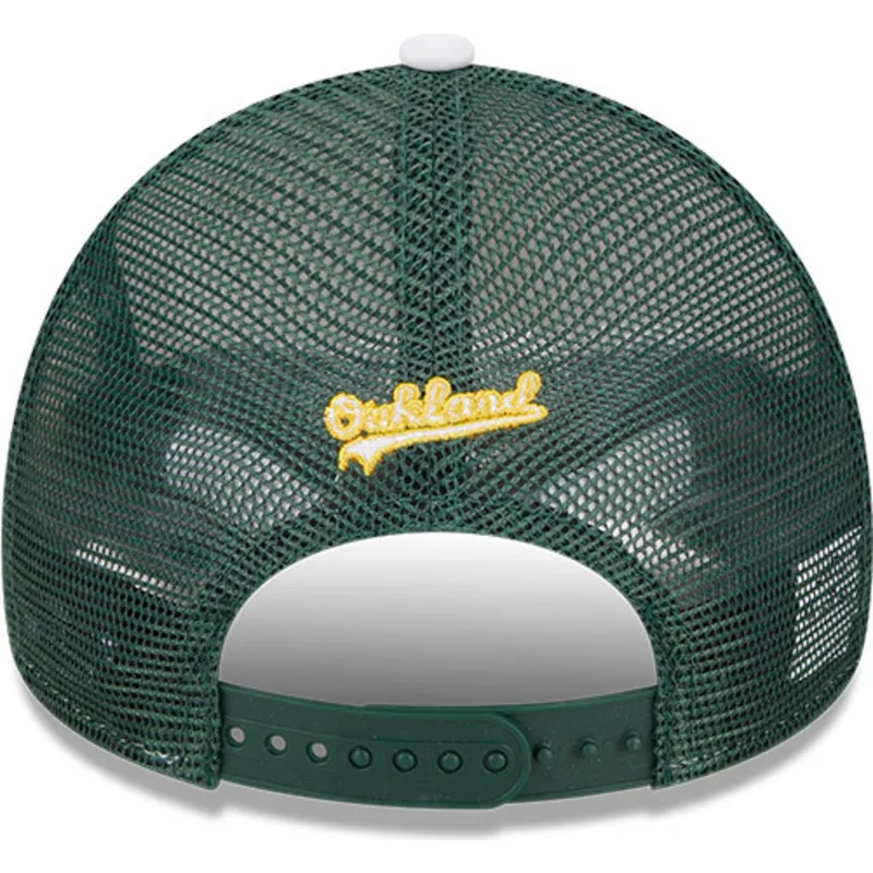 siltovka-zaoblena-zelena-snapback-9forty-a-frame-circle-oakland-athletics-mlb-new-era