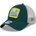 siltovka-zaoblena-zelena-snapback-9twenty-stripe-oakland-athletics-mlb-new-era