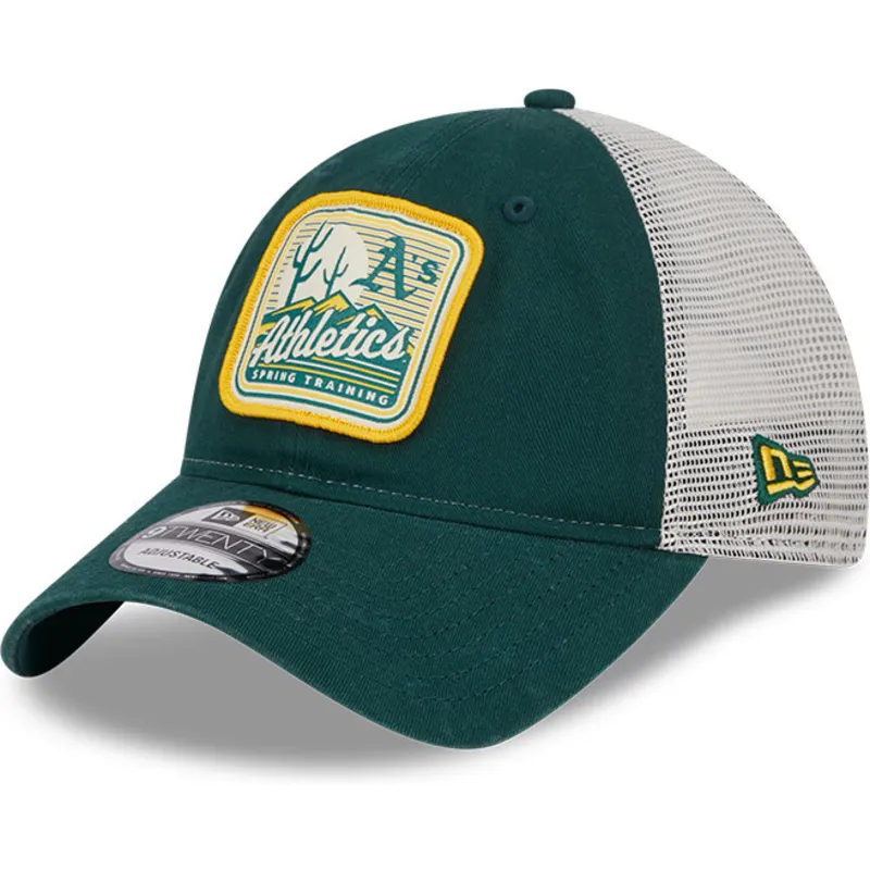 siltovka-zaoblena-zelena-snapback-9twenty-stripe-oakland-athletics-mlb-new-era