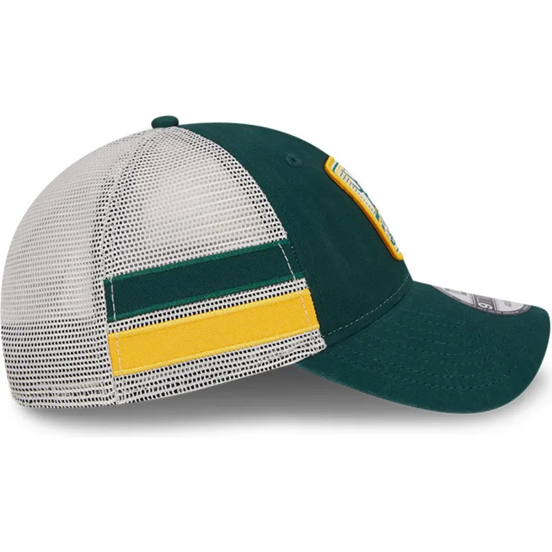 siltovka-zaoblena-zelena-snapback-9twenty-stripe-oakland-athletics-mlb-new-era