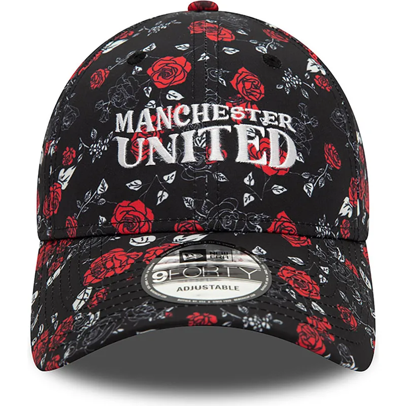 siltovka-zaoblena-cierna-nastavitelny-9forty-floral-all-over-print-manchester-united-football-club-premier-league-new-era