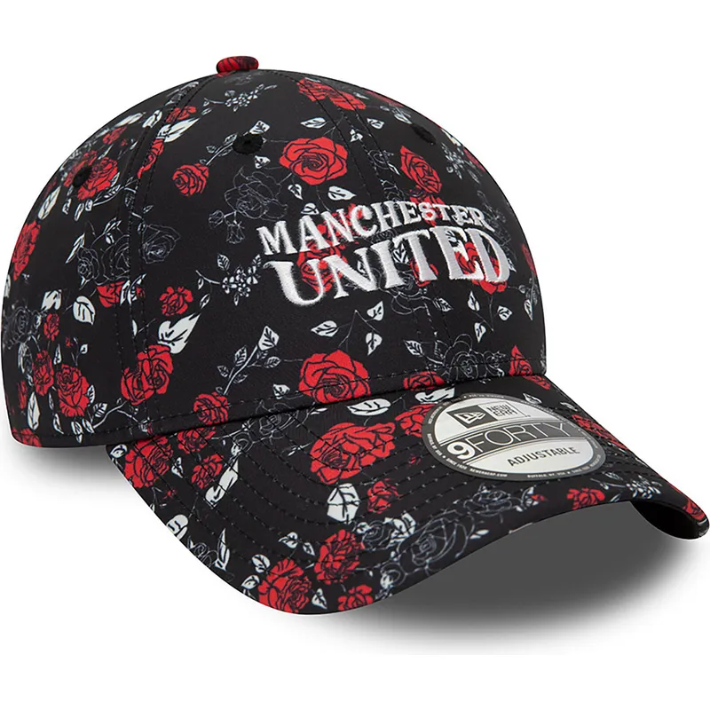 siltovka-zaoblena-cierna-nastavitelny-9forty-floral-all-over-print-manchester-united-football-club-premier-league-new-era