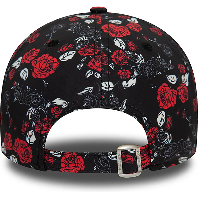 siltovka-zaoblena-cierna-nastavitelny-9forty-floral-all-over-print-manchester-united-football-club-premier-league-new-era