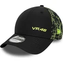 schwarze-9forty-poly-print-snapback-kappe-mit-gebogenem-schirm-von-valentino-rossi-vr46-motogp-von-new-era