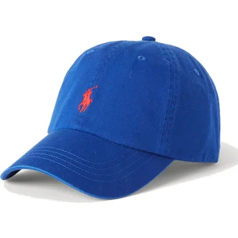 Šiltovka zaoblená modrá nastaviteľný Cotton Chino Classic Sport Polo Ralph Lauren