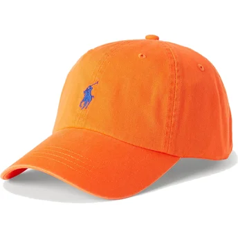 Šiltovka zaoblená oranžová nastaviteľný Cotton Chino Classic Sport Polo Ralph Lauren