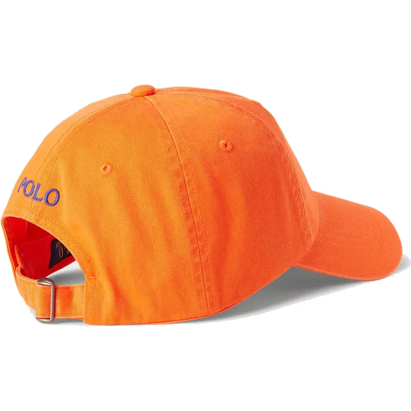 cap-zaoblena-orange-adjustable-strap-polo-ralph-lauren