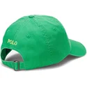 verstellbare-grune-kappe-mit-gebogenem-schirm-und-gelbem-logo-cotton-chino-classic-sport-von-polo-ralph-lauren