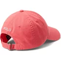 polo-ralph-lauren-curved-brim-white-logo-cotton-chino-classic-sport-light-red-adjustable-cap