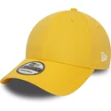 new-era-curved-brim-9forty-essential-yellow-adjustable-cap