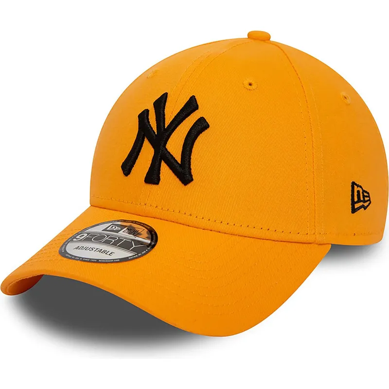siltovka-zaoblena-oranzova-nastavitelny-9forty-league-essential-new-york-yankees-mlb-new-era