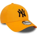 siltovka-zaoblena-oranzova-nastavitelny-9forty-league-essential-new-york-yankees-mlb-new-era