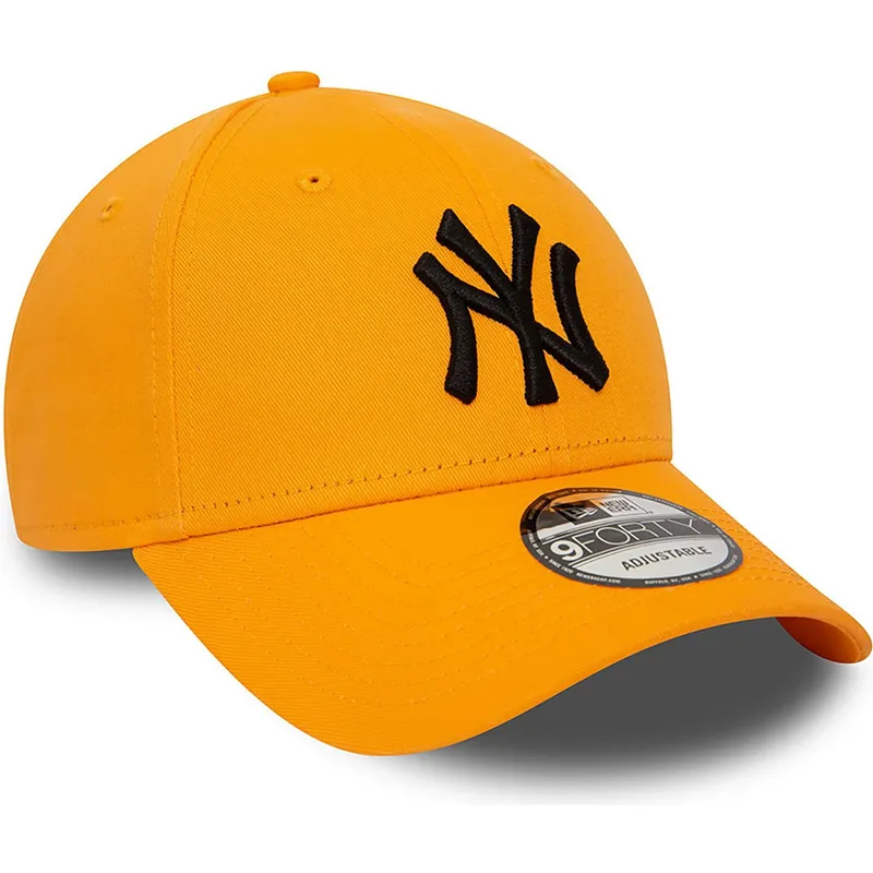 siltovka-zaoblena-oranzova-nastavitelny-9forty-league-essential-new-york-yankees-mlb-new-era