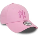 siltovka-zaoblena-ruzova-nastavitelny-9forty-league-essential-new-york-yankees-mlb-new-era