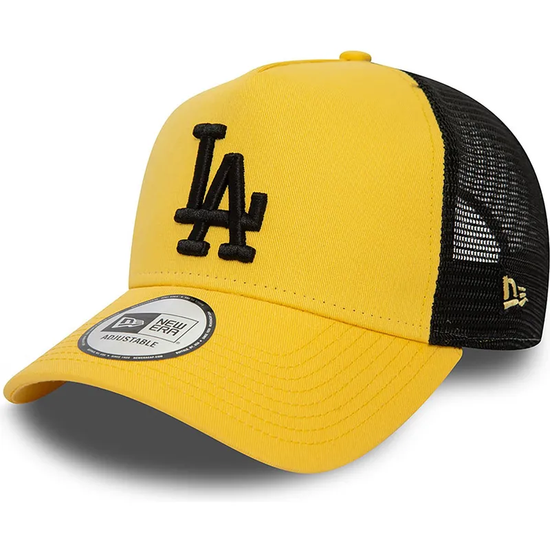 siltovka-zaoblena-zlta-snapback-a-frame-league-essential-los-angeles-dodgers-mlb-new-era