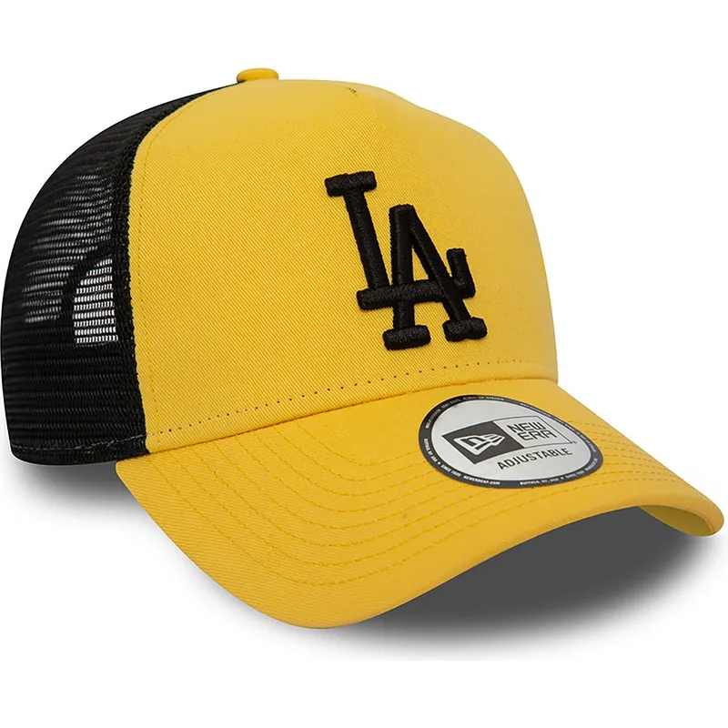 siltovka-zaoblena-zlta-snapback-a-frame-league-essential-los-angeles-dodgers-mlb-new-era