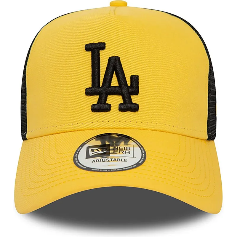 siltovka-zaoblena-zlta-snapback-a-frame-league-essential-los-angeles-dodgers-mlb-new-era