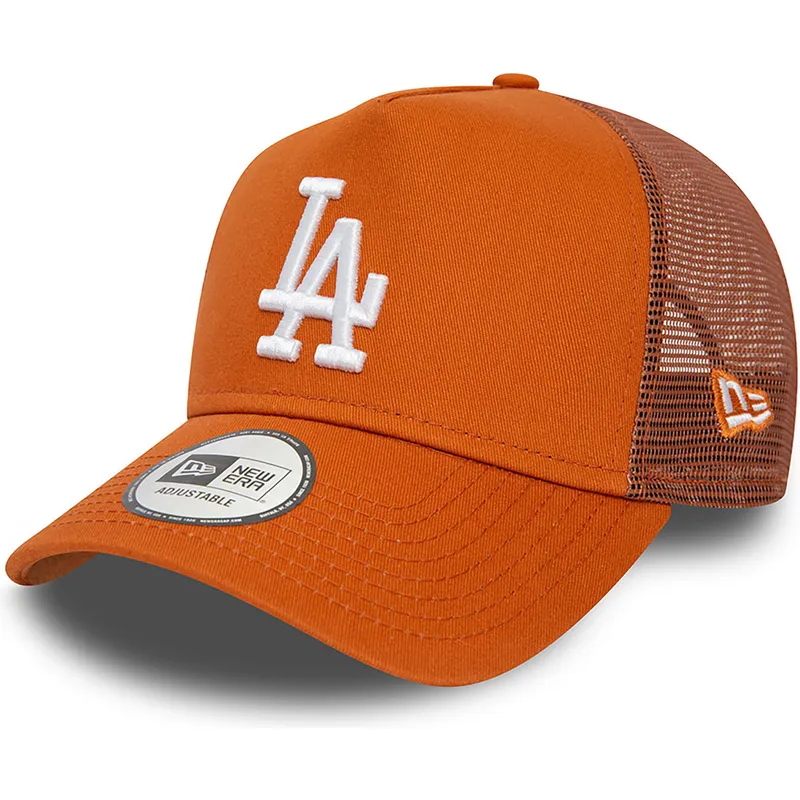 siltovka-zaoblena-hneda-snapback-a-frame-league-essential-los-angeles-dodgers-mlb-new-era