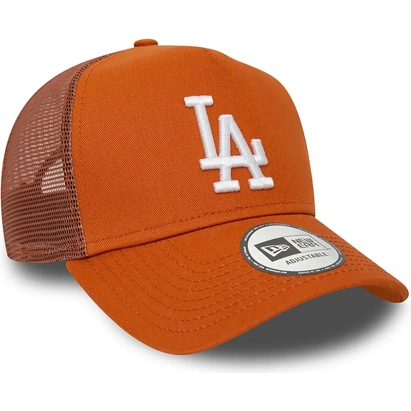 siltovka-zaoblena-hneda-snapback-a-frame-league-essential-los-angeles-dodgers-mlb-new-era