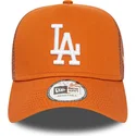 braune-trucker-kappe-a-frame-league-essential-der-los-angeles-dodgers-mlb-von-new-era