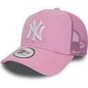 siltovka-zaoblena-ruzova-snapback-a-frame-league-essential-new-york-yankees-mlb-new-era