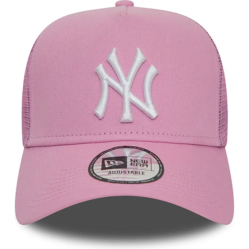 siltovka-zaoblena-ruzova-snapback-a-frame-league-essential-new-york-yankees-mlb-new-era