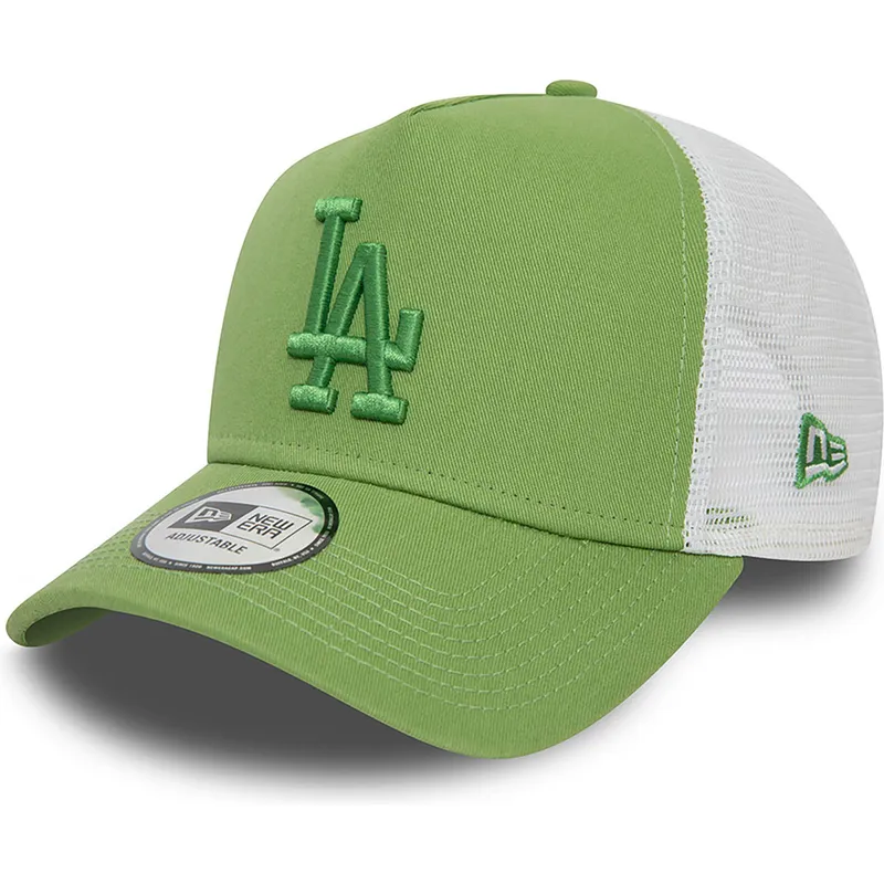 siltovka-zaoblena-zelena-snapback-a-frame-league-essential-los-angeles-dodgers-mlb-new-era