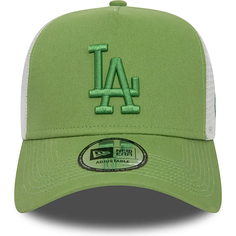 siltovka-zaoblena-zelena-snapback-a-frame-league-essential-los-angeles-dodgers-mlb-new-era
