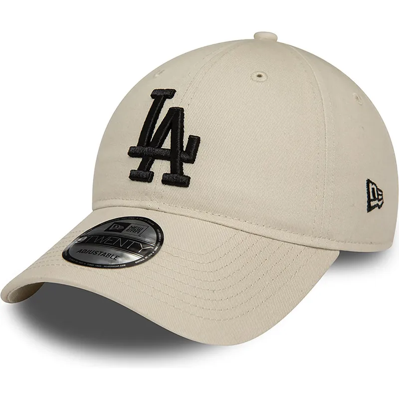 siltovka-zaoblena-bezova-nastavitelny-9twenty-league-essential-los-angeles-dodgers-mlb-new-era