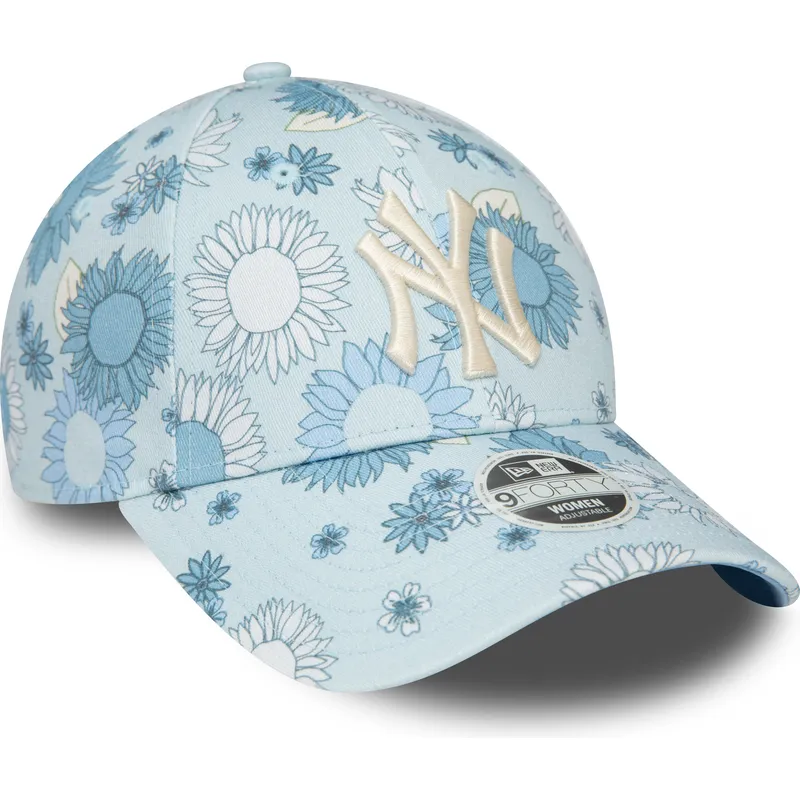 siltovka-zaoblena-modra-nastavitelny-9forty-floral-all-over-print-new-york-yankees-mlb-new-era