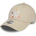 siltovka-zaoblena-bezova-nastavitelny-9forty-flower-new-york-yankees-mlb-new-era