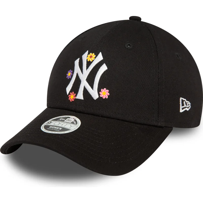 siltovka-zaoblena-cierna-nastavitelny-9forty-flower-new-york-yankees-mlb-new-era