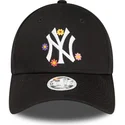 siltovka-zaoblena-cierna-nastavitelny-9forty-flower-new-york-yankees-mlb-new-era