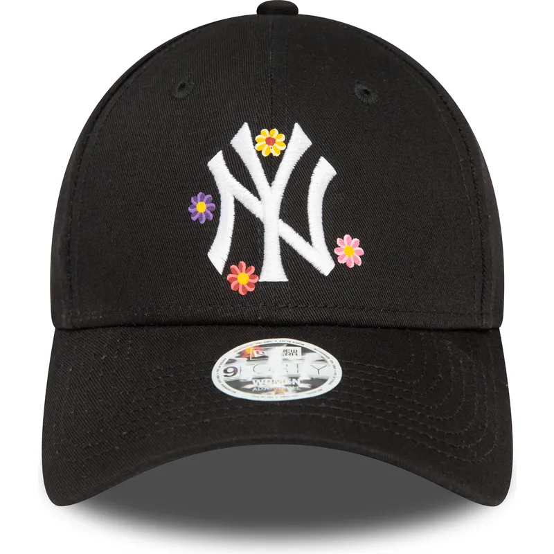 siltovka-zaoblena-cierna-nastavitelny-9forty-flower-new-york-yankees-mlb-new-era